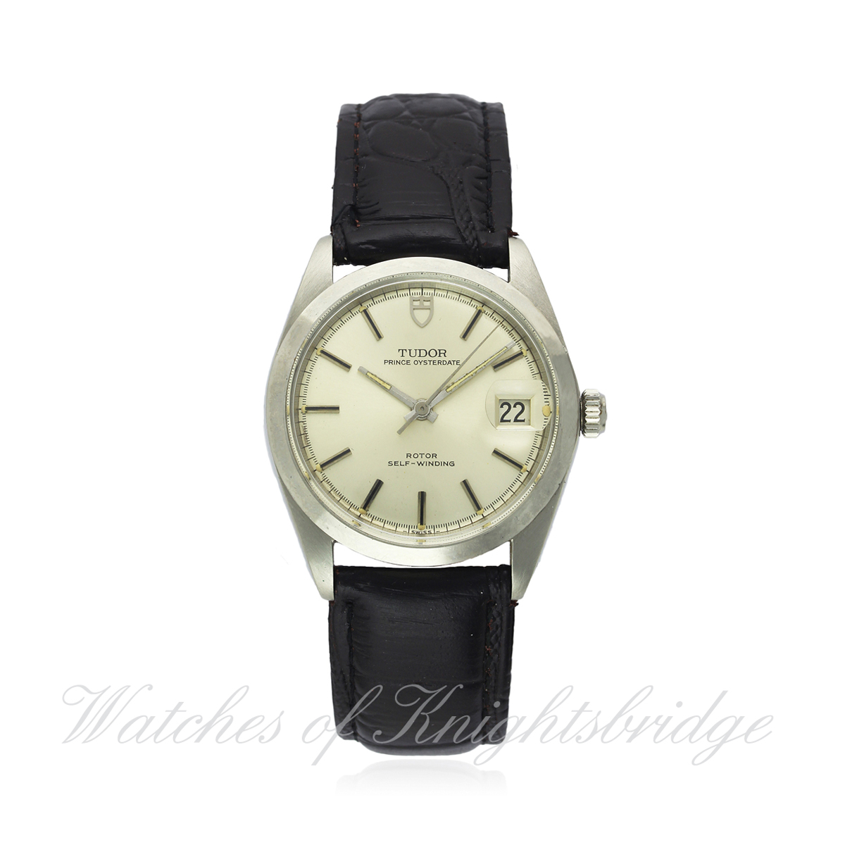 A GENTLEMAN`S STAINLESS STEEL ROLEX TUDOR PRINCE OYSTERDATE WRIST WATCH CIRCA 1969 REF. 9050/0 D: