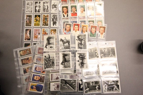 Quantity of Cigarette Cards including Ardath Photocards  featuring Horse Racing and Cricket, set