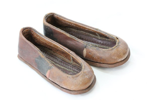 Pair of Vintage Child`s Leather Shoes