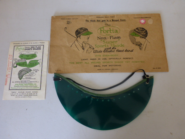 Vintage Sports Wear - the 1936 version of the "Portia" super sports shade c/w original packaging and