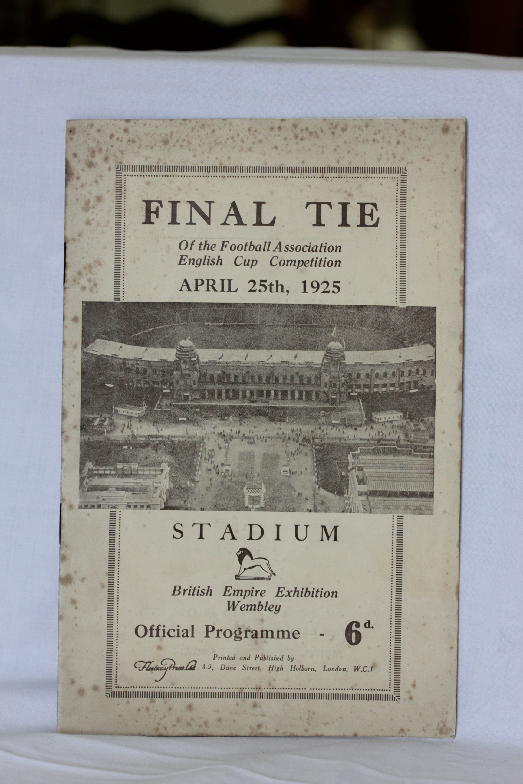 1925 FA Cup Final Sheffield United v Cardiff City Football Programme played 25th April 1925 (