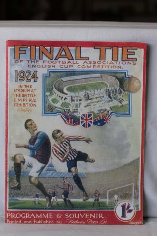 1924 FA Cup Final Football Programme Newcastle v Aston Villa. This programme, by far the rarest