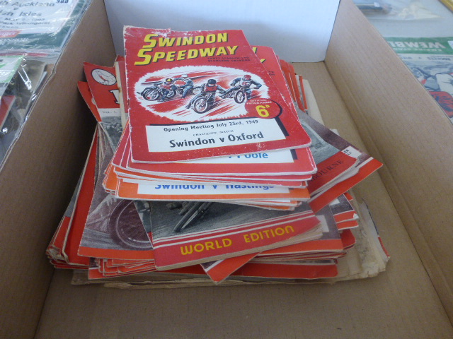 Good selection of Speedway ephemera from 1949 to very early 1950s including approximately 24 Swindon