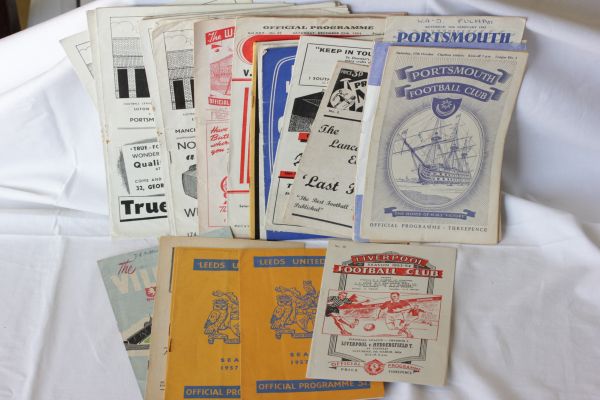 Approximately 33 1950`s Football Programmes with a good spread of clubs and strong Luton Town