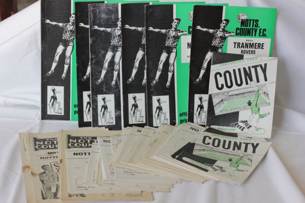 Approximately 42 Notts County home Football Programmes from late 1950 to 1960s