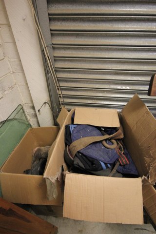 Four Large Boxes of Equestrian / Horse Equipment