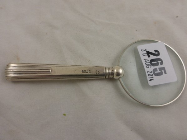 Silver Hallmarked Handled Magnifying Glass