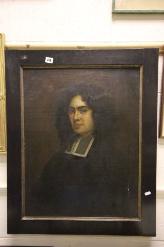 18th century Oil on Canvas laid on board, Portrait of Gent in Costume