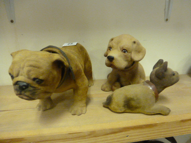 Three Vintage Nodding Head Dog Models