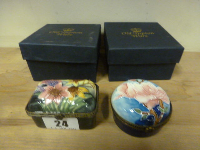 Two Boxed Old Tupton Ware Trinket Boxes