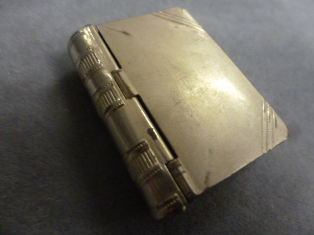 Silver Plated Vesta Case in the form of a Book