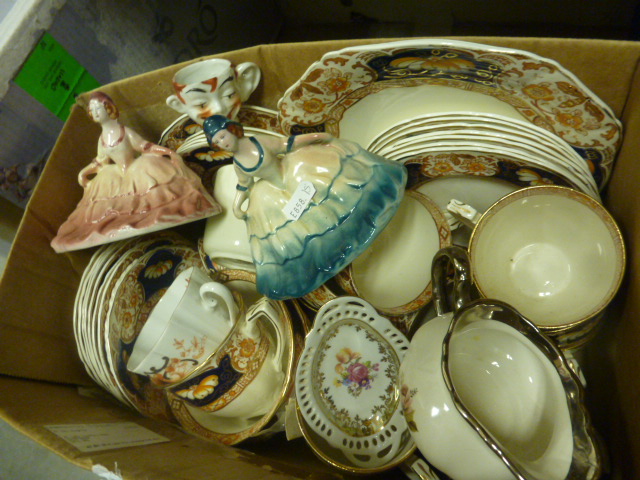 An Imari Pattern Part Tea Set and other ceramics