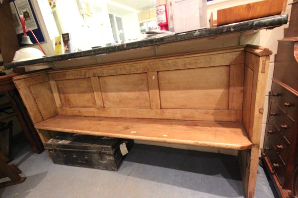 Victorian Square Back Pine Pew