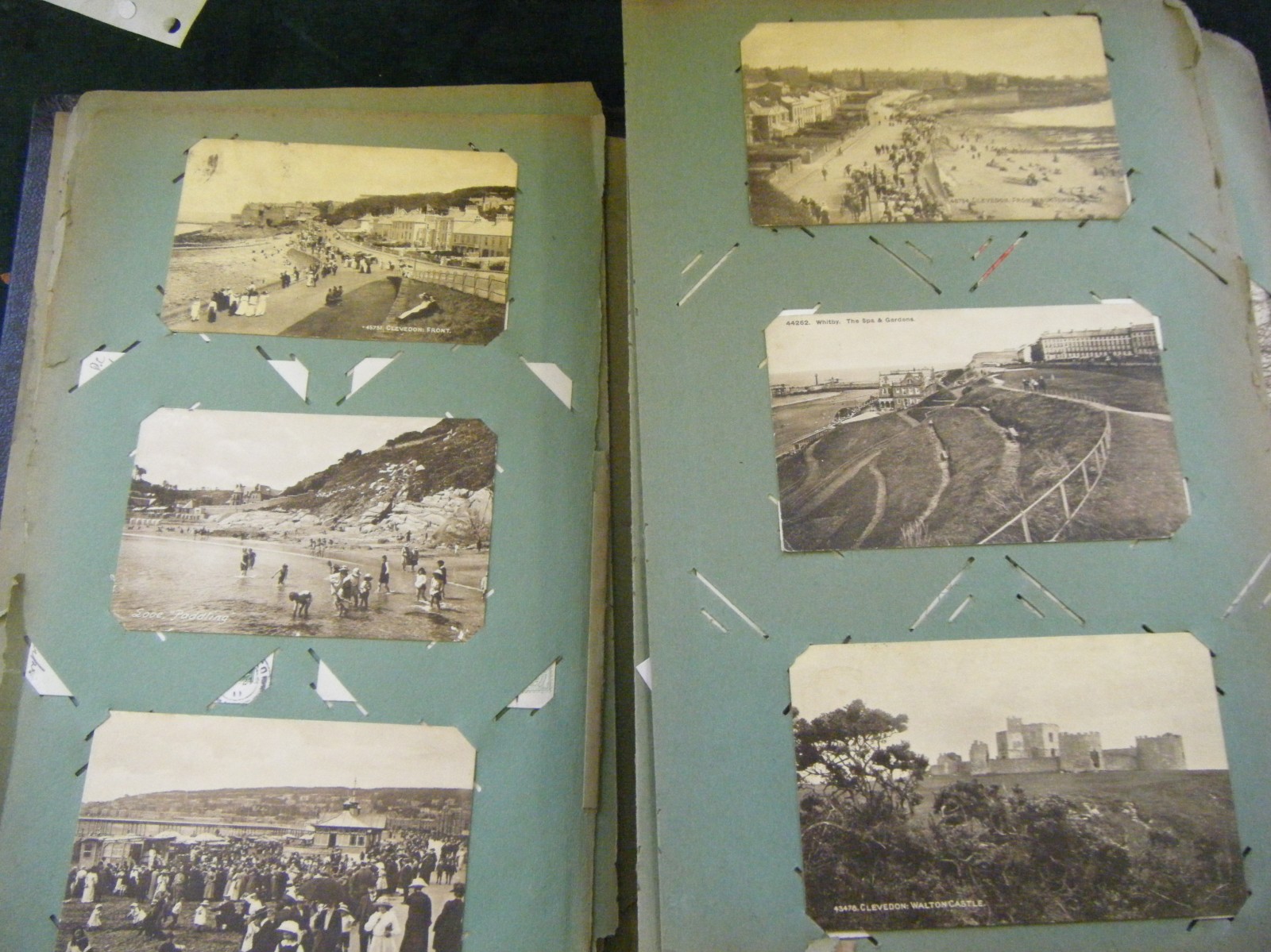 Postcard album containing c1910-1930`s postcards, massive collection containing greeting cards,