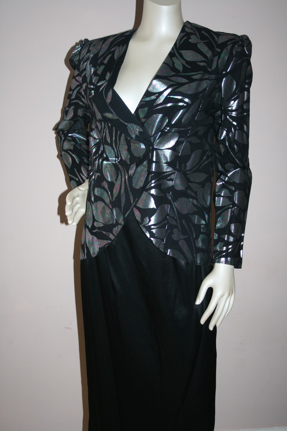 Group of 1980s evening wear to include Frank Usher and similar, (5 ensembles)