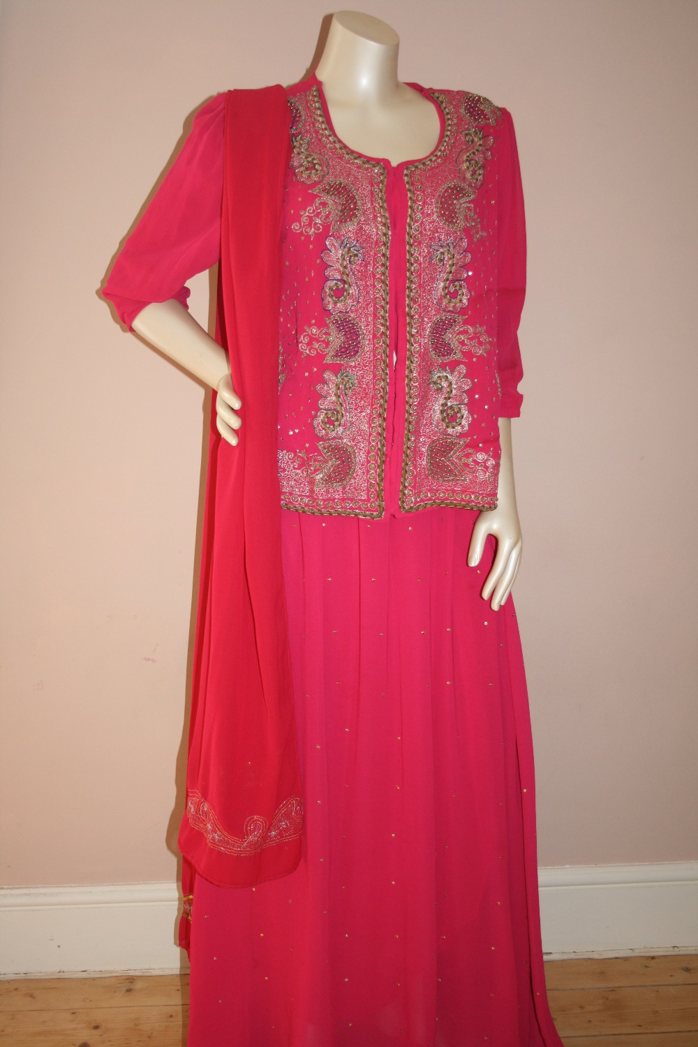 Group of vintage Indian tunics etc to include brocade, beaded, mirror work, embroidered etc, (6