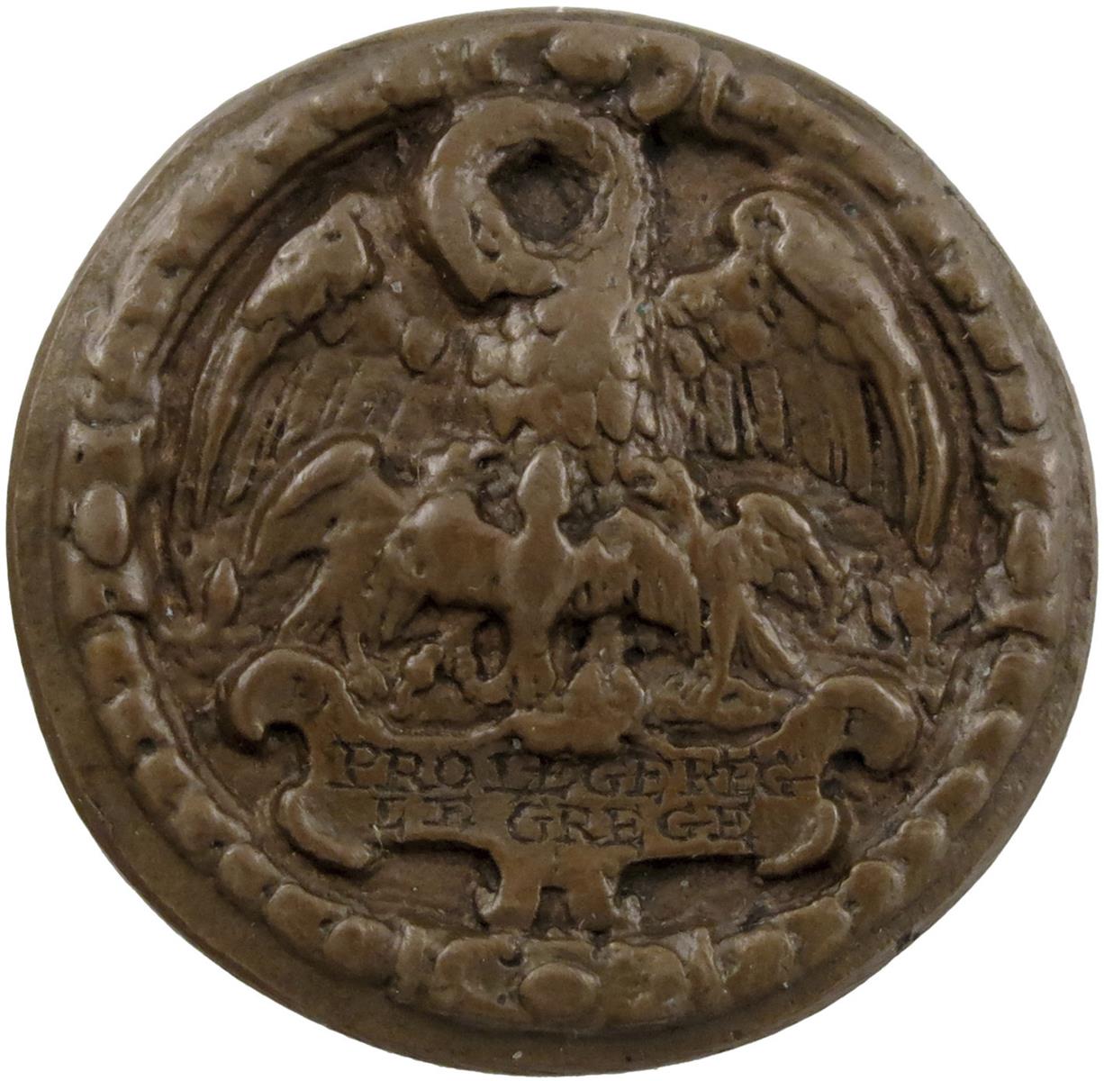 Philip II of Spain and King of England, Military Reward, cast bronze medal, 1556, by Gianpaolo - Image 2 of 2