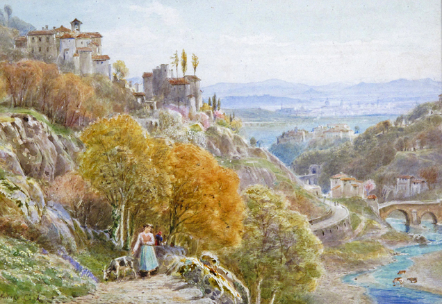 Ebenezer Wake Cook (1843-1926) Florence from near Fiesole Signed Watercolour 16.5 x 24cm; 6½ x 9½