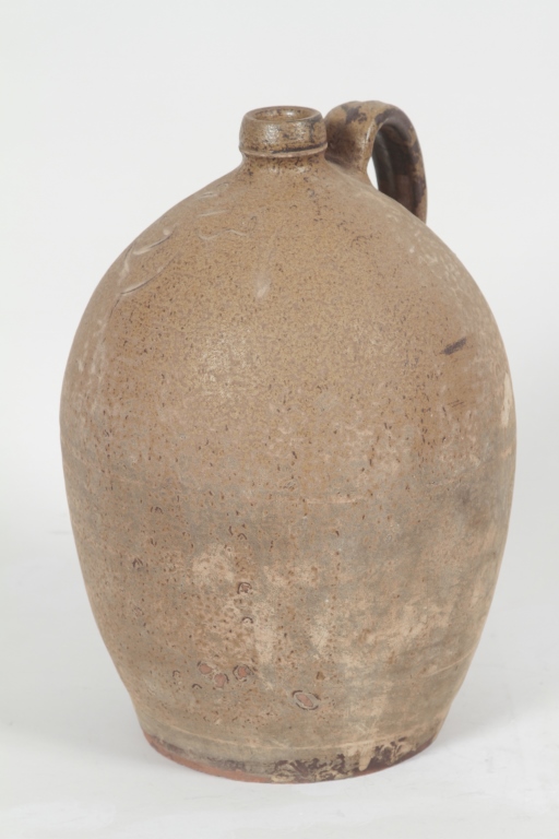 Dated Southern Stoneware Jug, Edgefield, SC attributed to J.P. Bodie, Kirksey`s Crossroads.