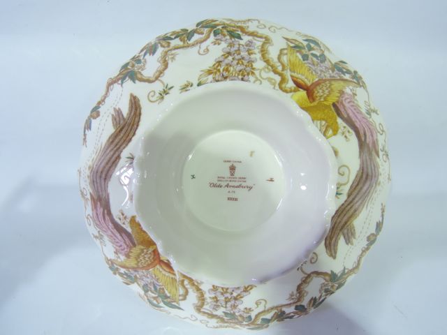 A Royal Crown Derby Olde Avesbury pattern low comport with printed mark to base together with an - Image 3 of 3
