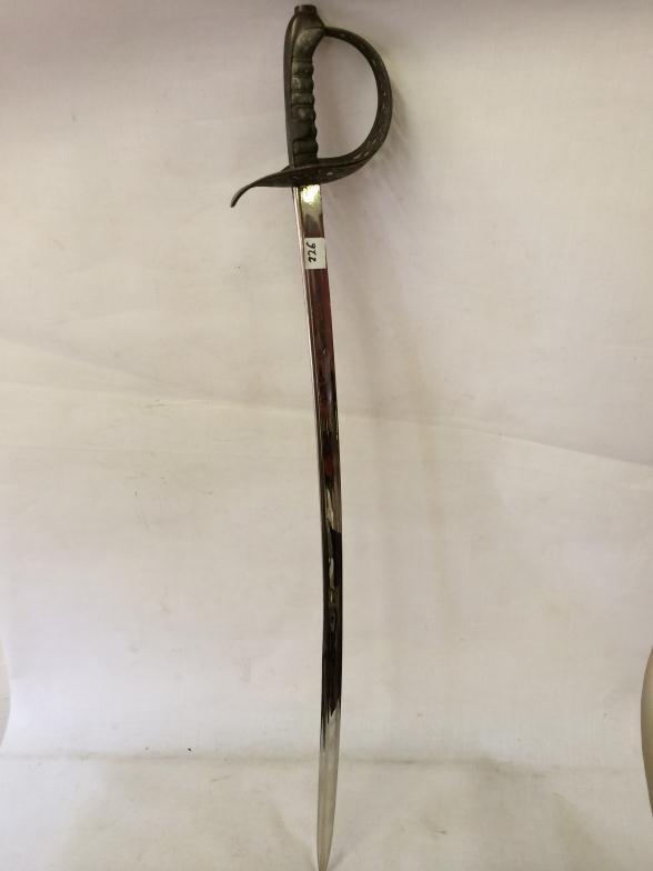 Austrian WW1 Cavalry Officer`s Sword With Shagreen Grip Decorated Basket And Measuring circa 93cms.