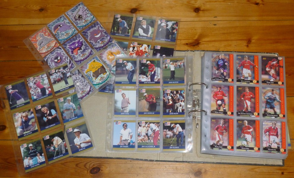 SET OF BROOKE BOND TEA CARDS, BASEBALL, FOOTBALL AND GOLFING COLLECTOR`S CARDS