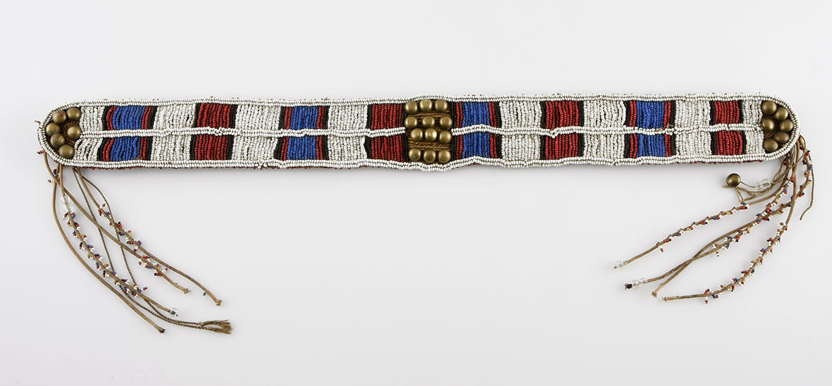 Anon ZULU WAR 1879 PERIOD BEADED WAIST BAND Zululand: circa 1879 65cm by 6cm, measurement does not