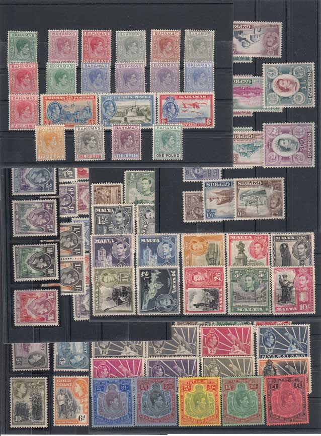 1938/1963 Commonwealth Collection Fine unmounted/mounted collection on 13 stock cards. Bahamas SG