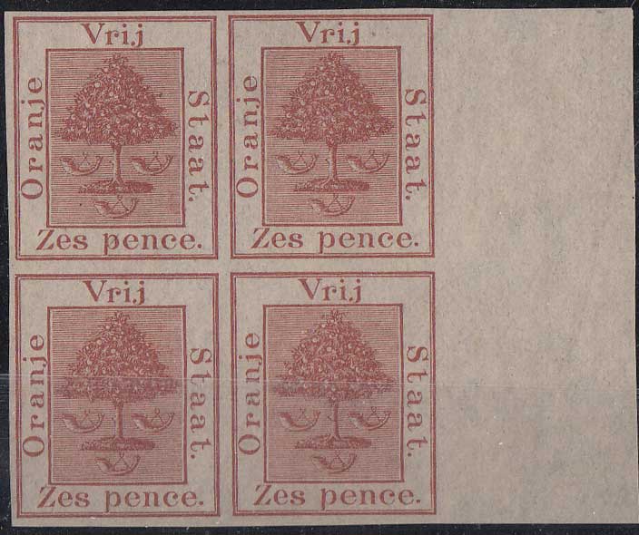 1868/74 6d Plate Proof Fine unmounted mint right marginal imperforated plate proof of the 6d in the