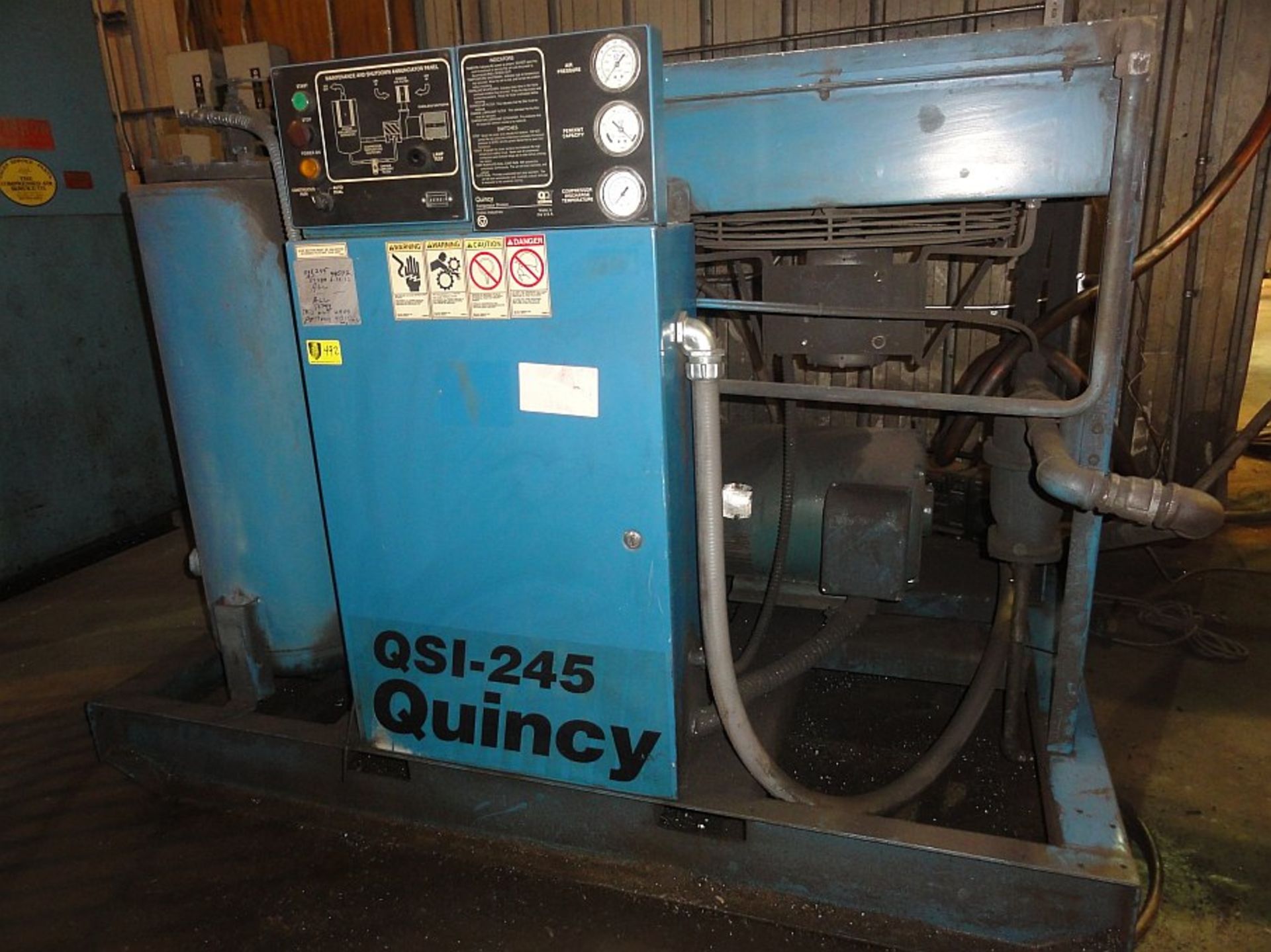 Quincy Air Compressor, Mdl QSI245, 50 HP