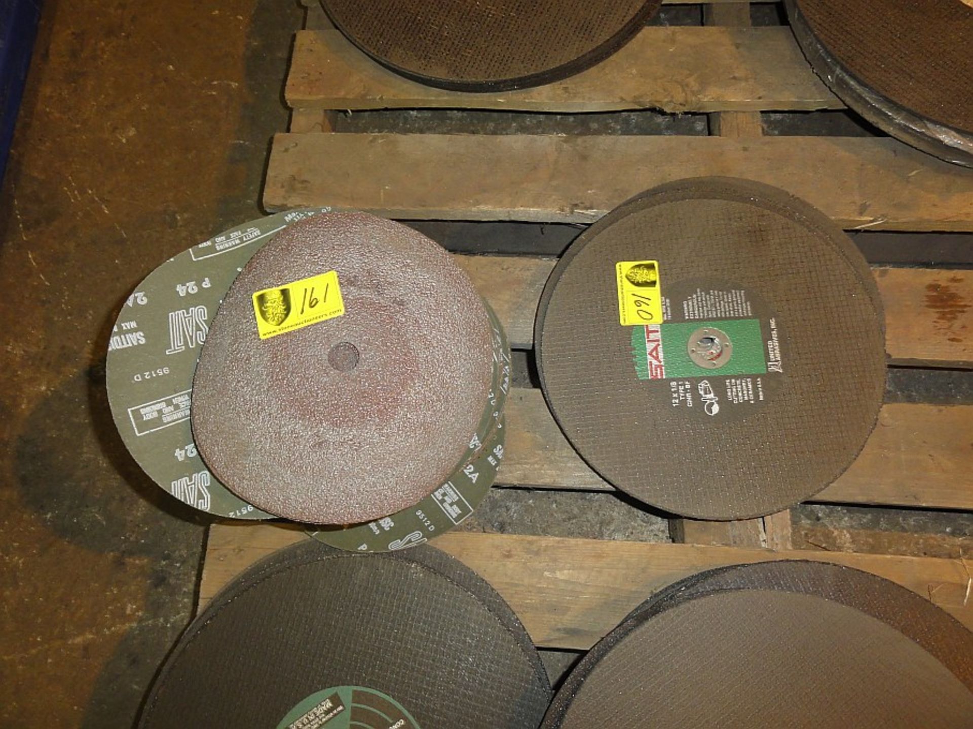 Row of  12" Grinding Discs