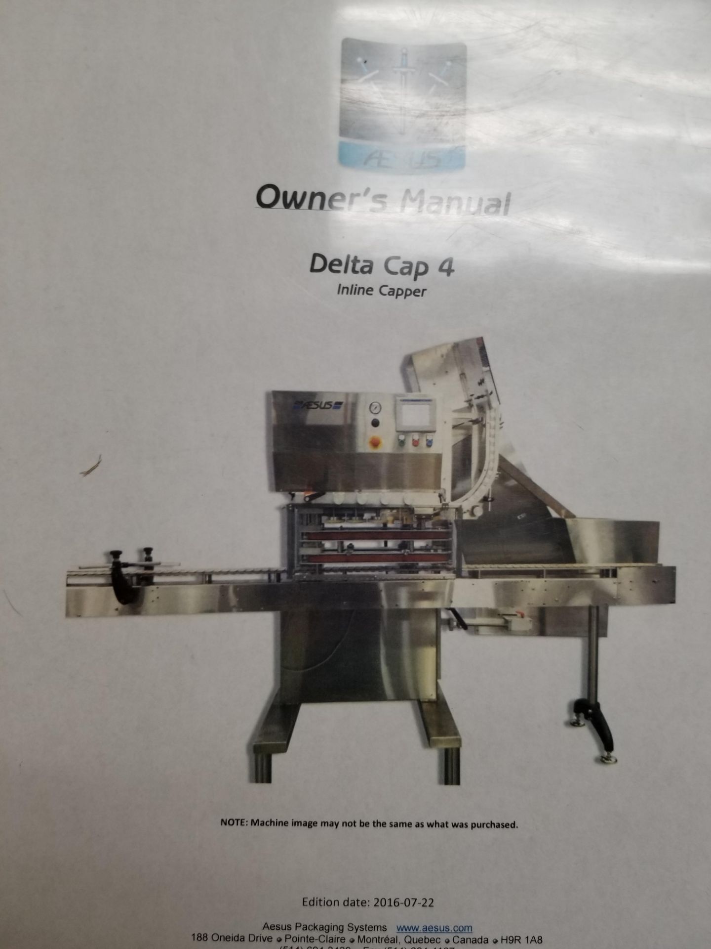 2016 Aesus Systems Delta Cap 4 Spindle Inline Capper with Sort Elevator - Image 15 of 19