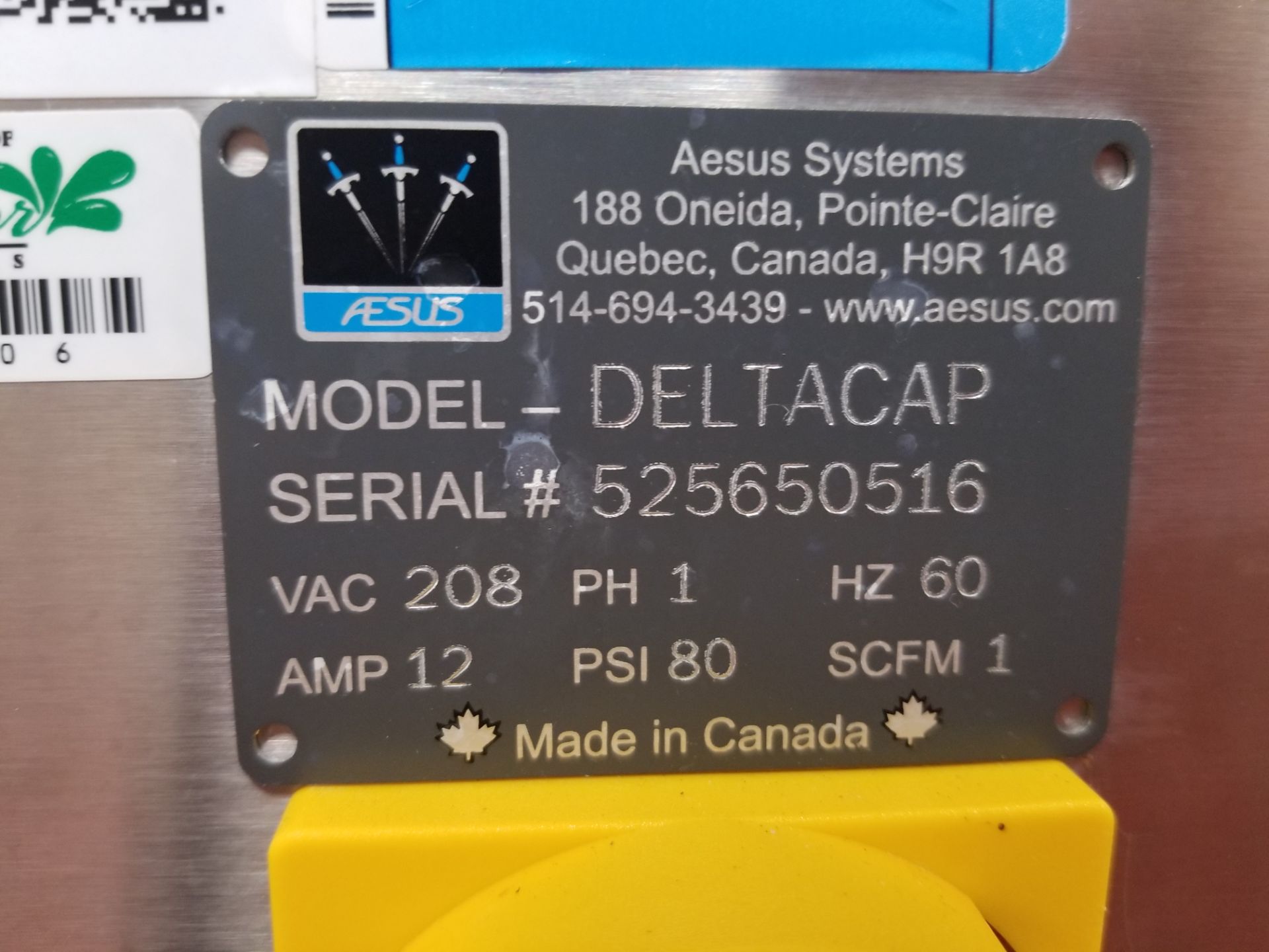 2016 Aesus Systems Delta Cap 4 Spindle Inline Capper with Sort Elevator - Image 12 of 19