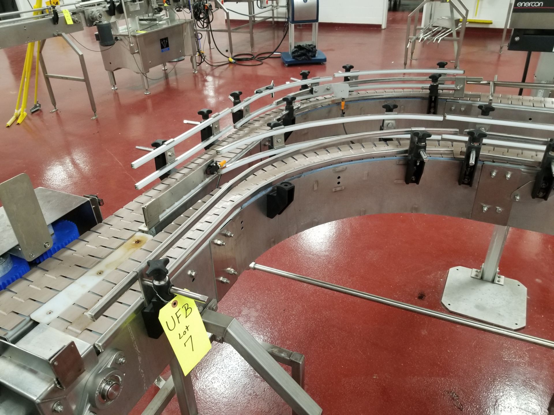 2016 Conveyor Solutions 4.5 Inch Tab Chain Conveyor with Aesus Bottle Rejecter - Image 3 of 9