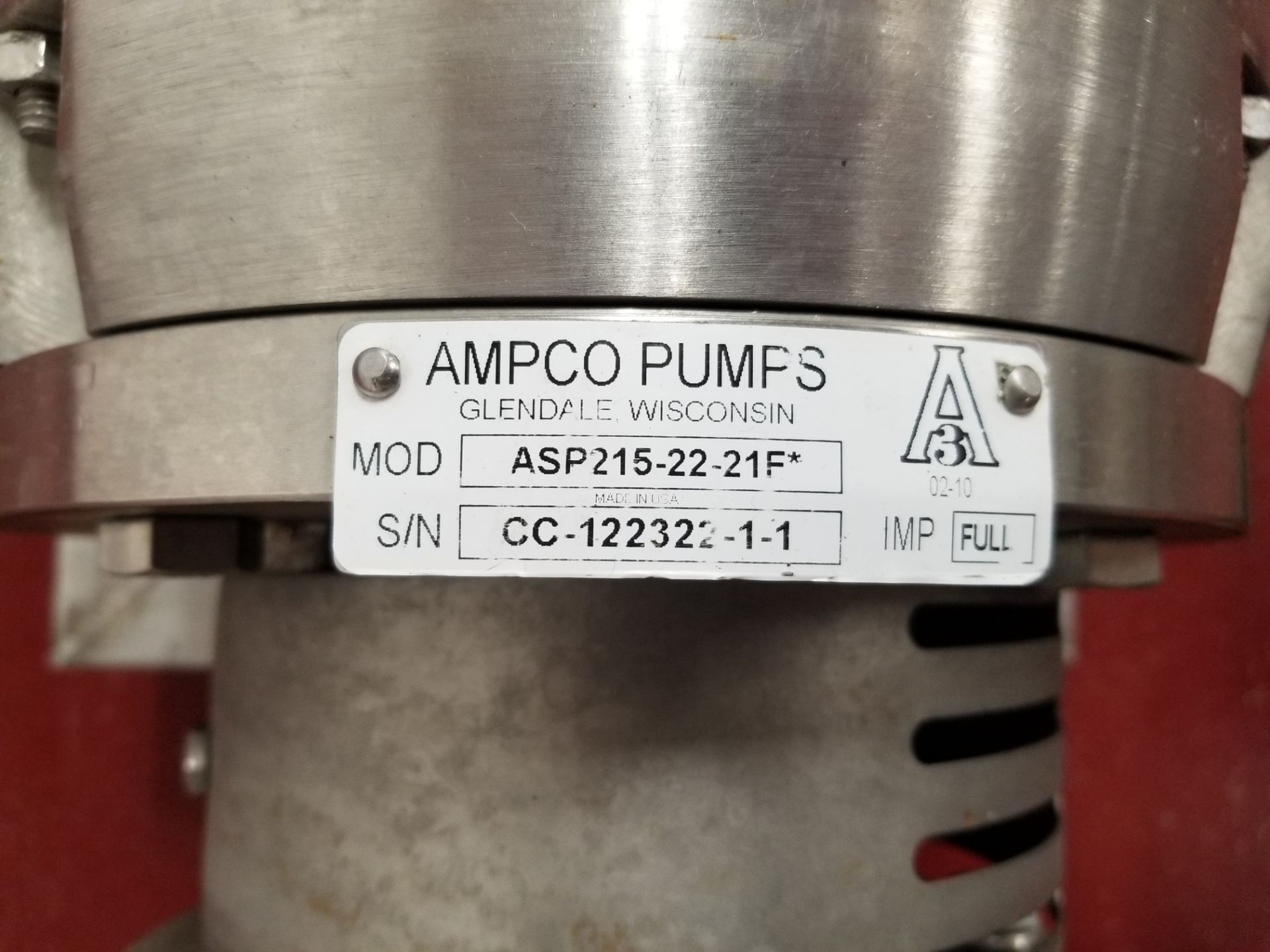 Ampco 10 HP Centrifugal Pump - Image 3 of 4