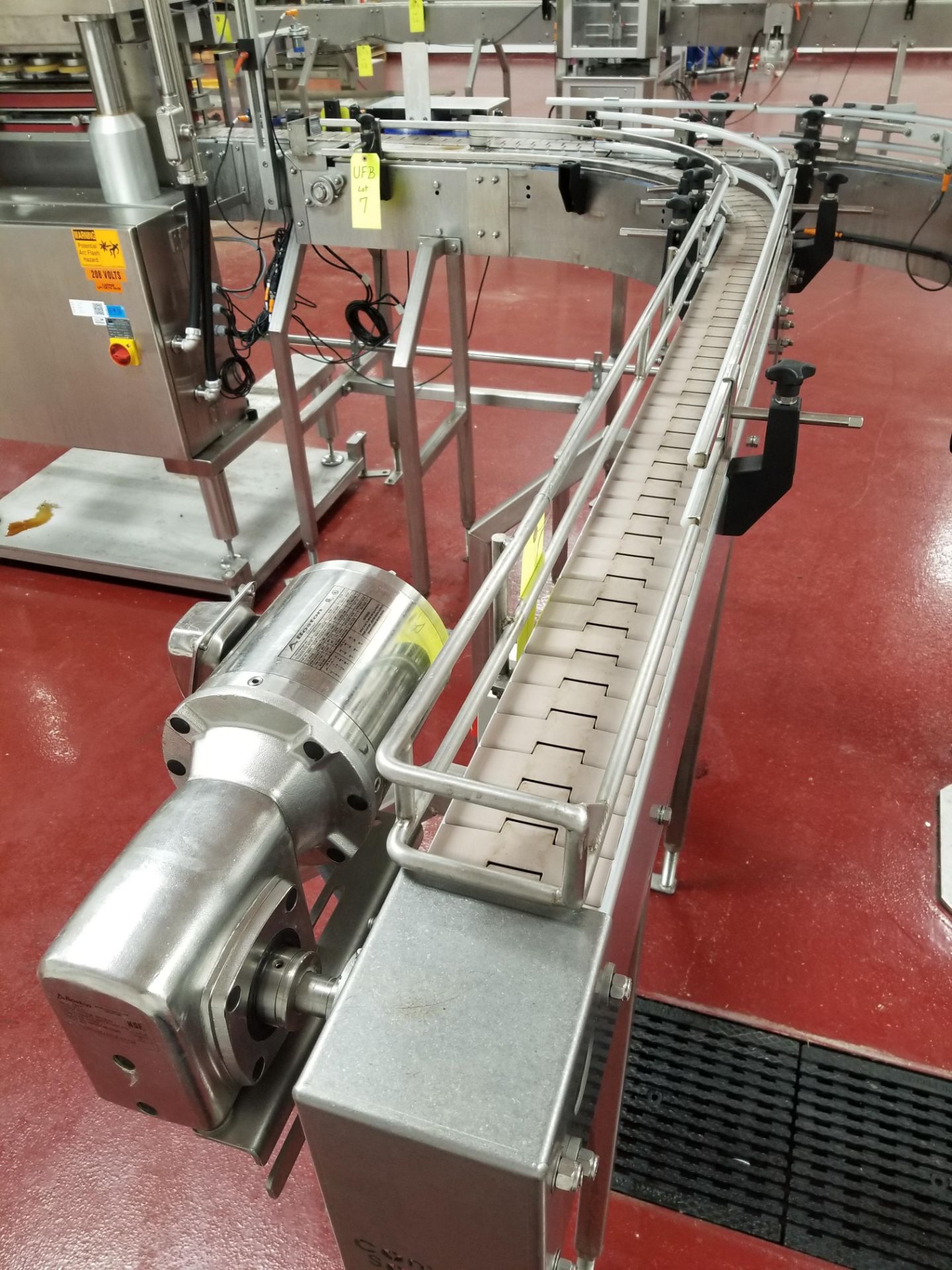 2016 Conveyor Solutions 4.5 Inch Tab Chain Conveyor with Aesus Bottle Rejecter - Image 2 of 9