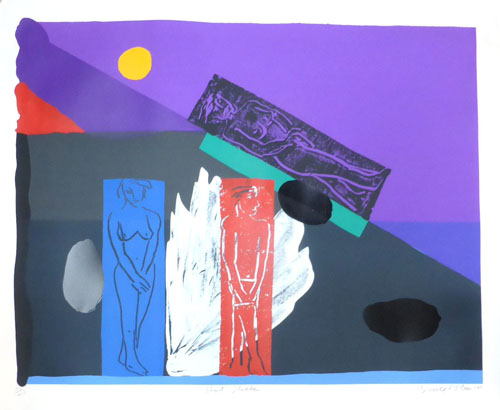 Bruce McLean (Scottish b.1944-),
'Hot Slick',
screenprint on paper,
signed, dated 1989 and