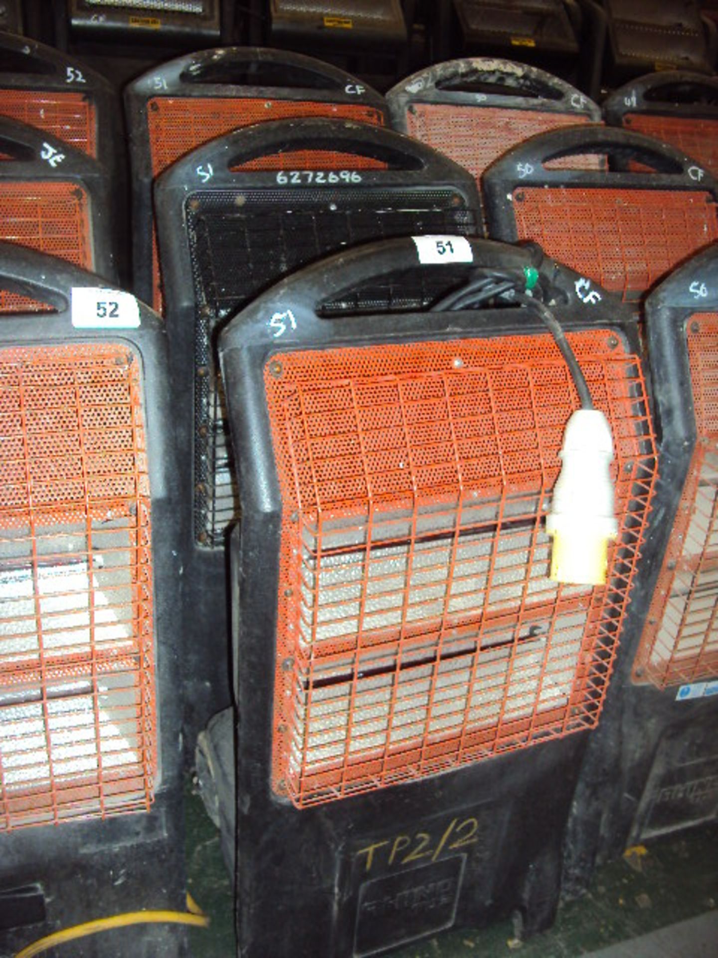 3 x RHINO TQ-3 110v infrared plasters heaters