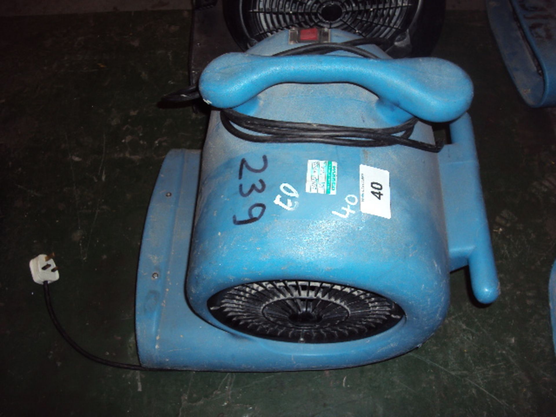 DRIEZE Sirocco HP230V 240v snail/carpet dryer