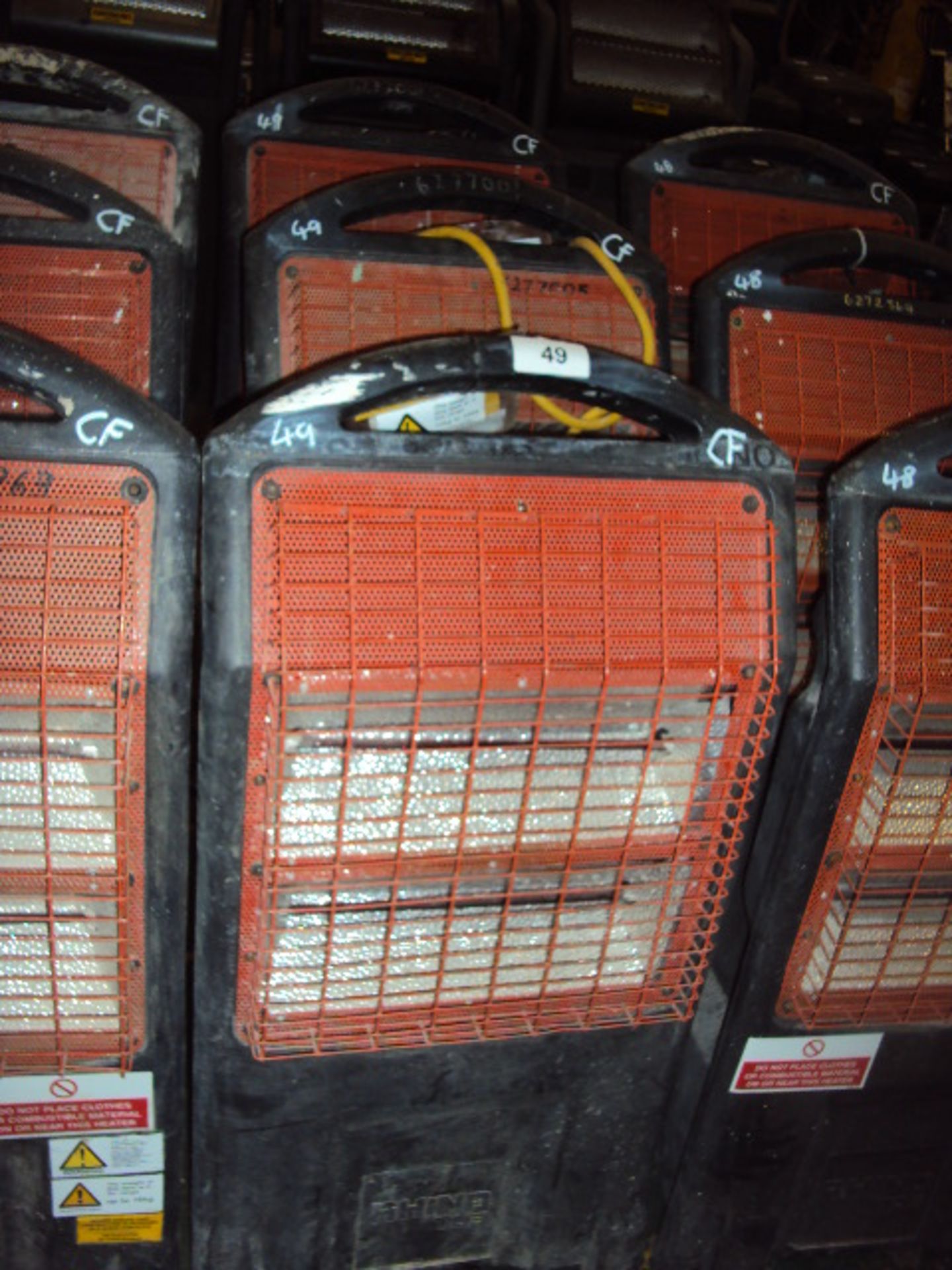 3 x RHINO TQ-3 110v infrared plasters heaters