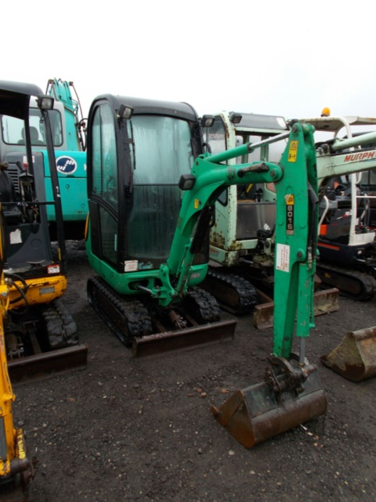 JCB 2007 801.6 rubber tracked mini excavator pipe blade & bucket (1922 rec hrs) RDD - Image 2 of 4