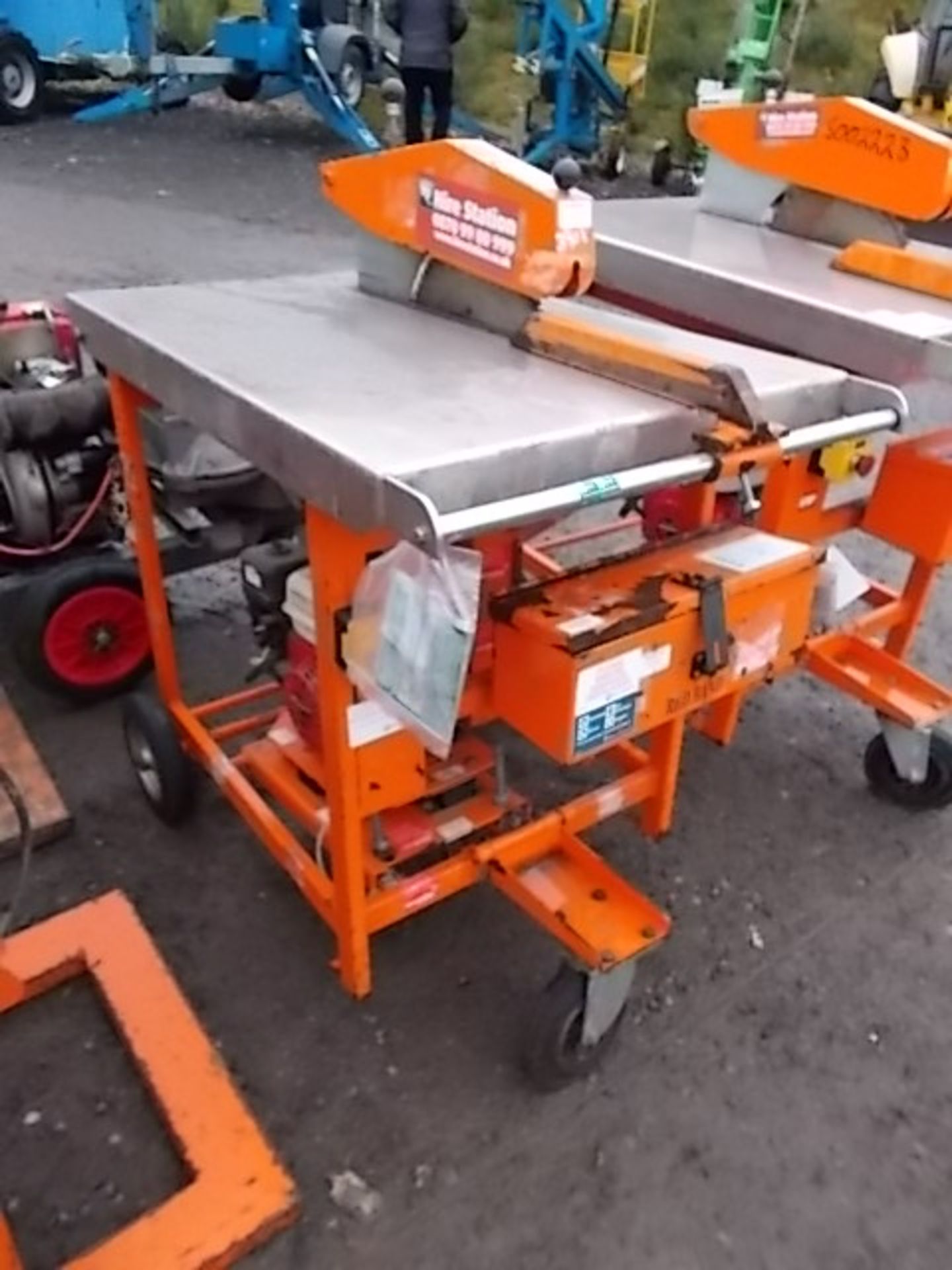 RED BAND petrol drive saw bench