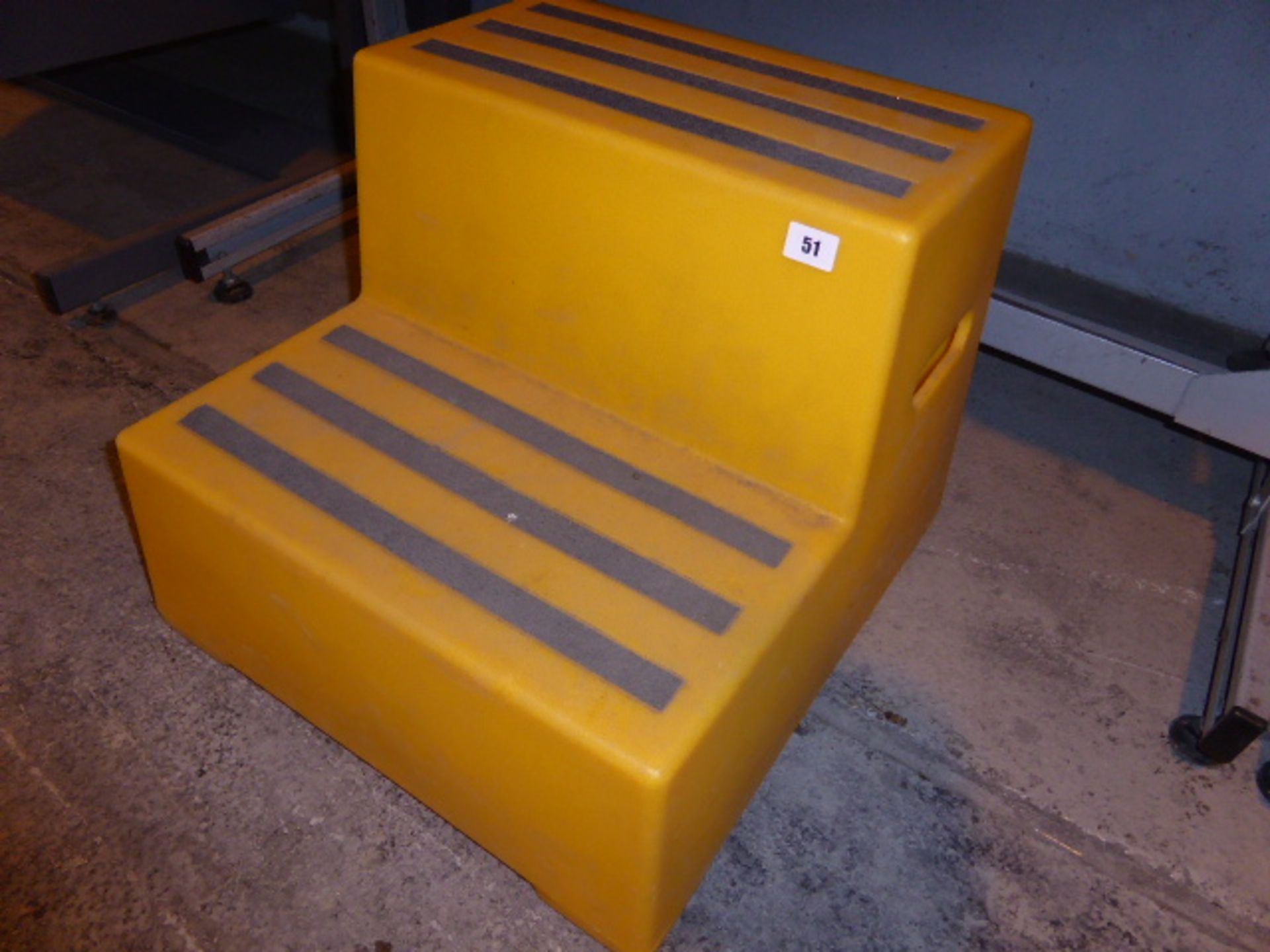 Yellow polypropylene step stool