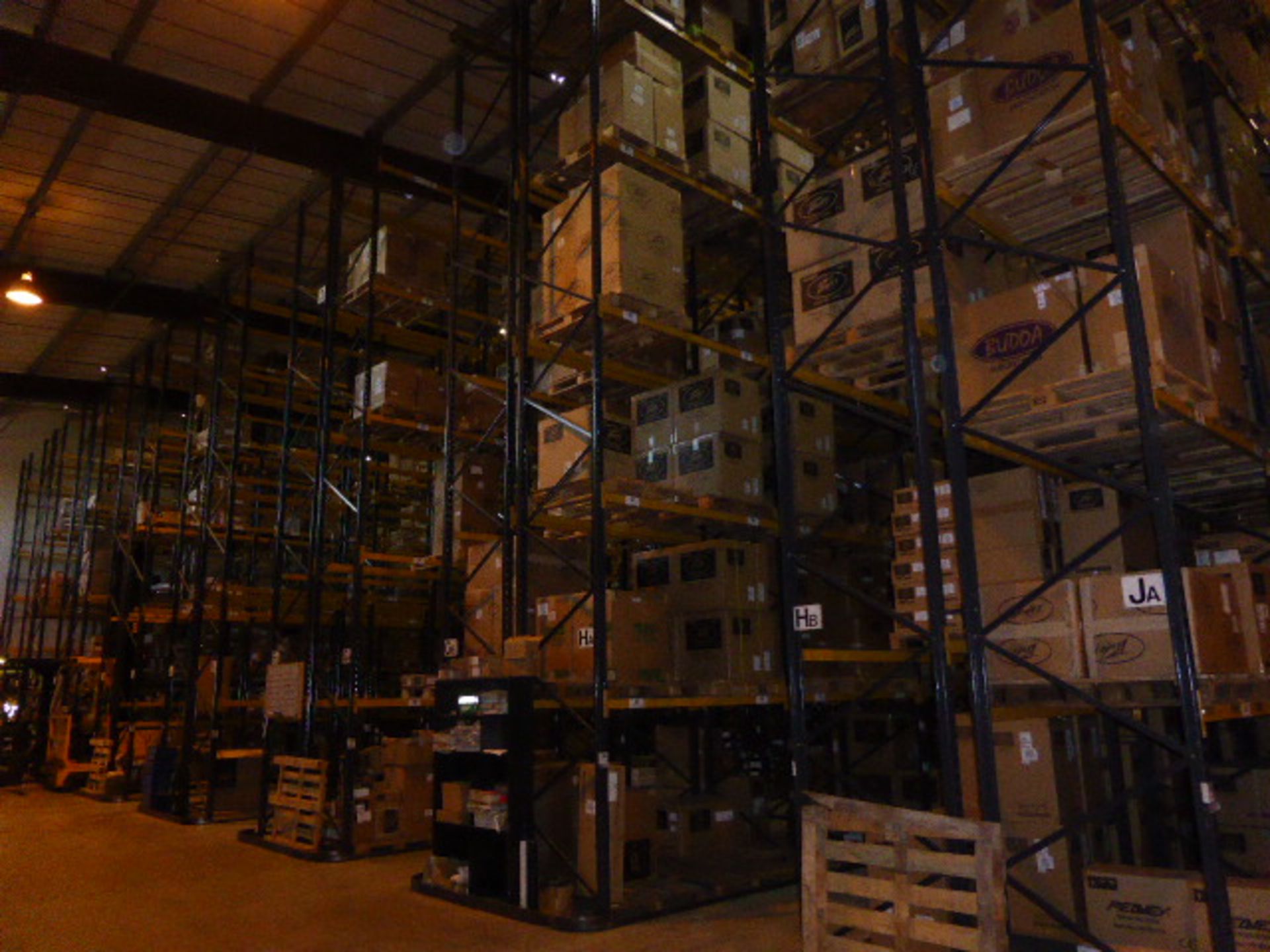 Link 51 model H pallet racking in the first warehouse in brown and yellow finish assembled in 20 - Image 9 of 9