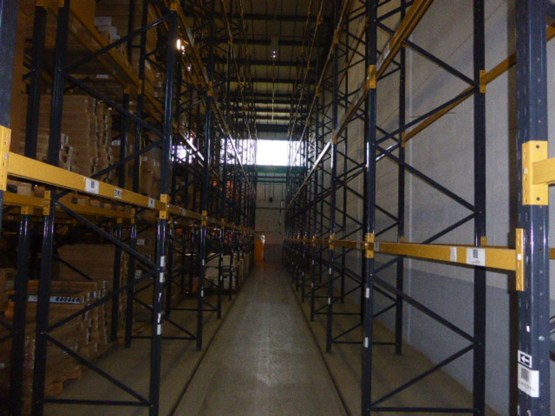 Link 51 model H pallet racking in the first warehouse in brown and yellow finish assembled in 20 - Image 5 of 9