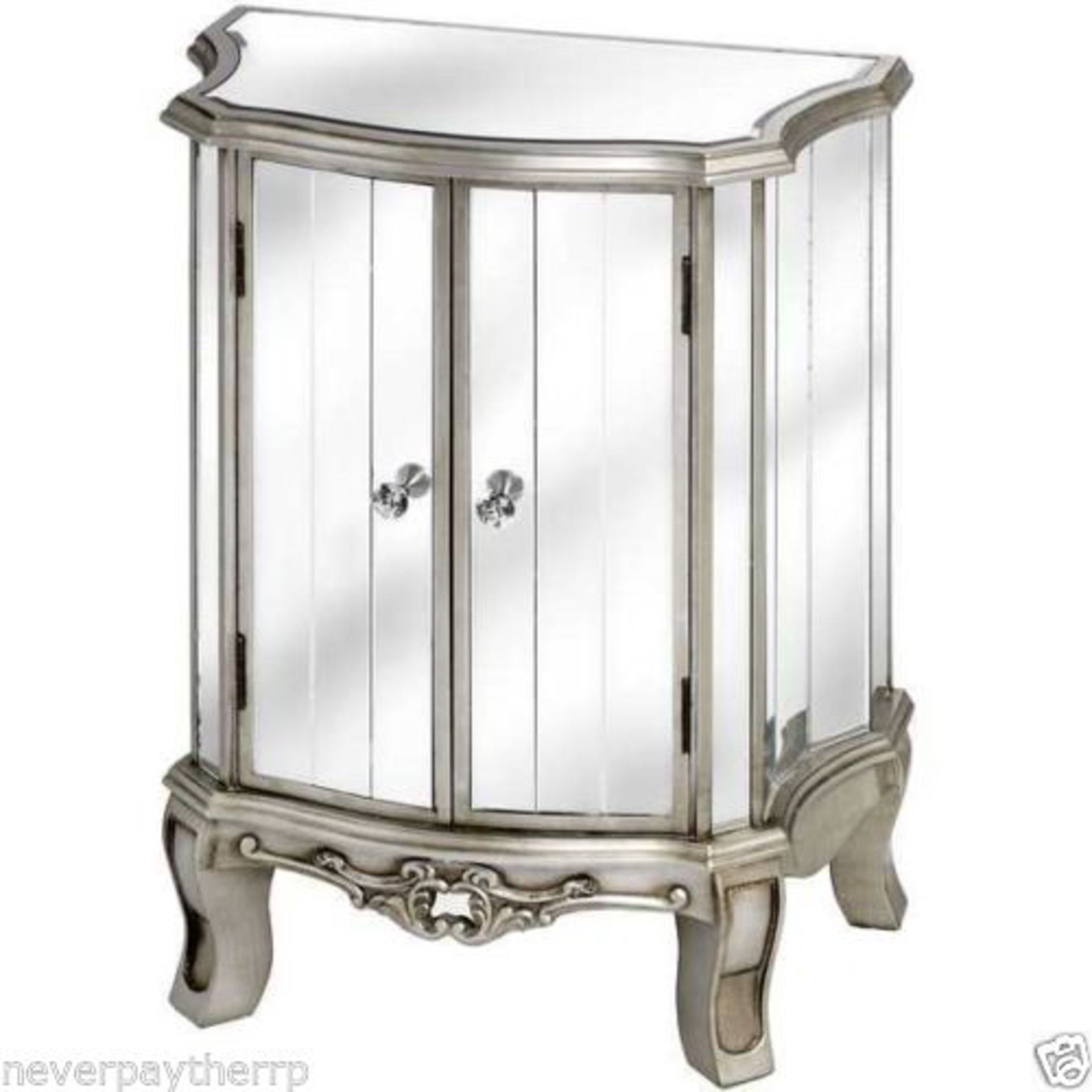 Argente Mirrored 2 Door Cabinet, Venetian Art Deco Style £282 13014 New & boxed perfect stock - Image 3 of 5