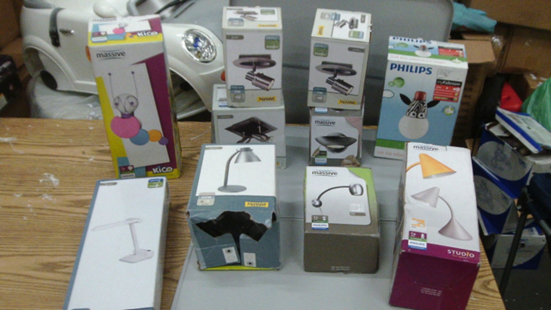 Selection of Philips lights to include all items pictured - brand new most include bulbs - high