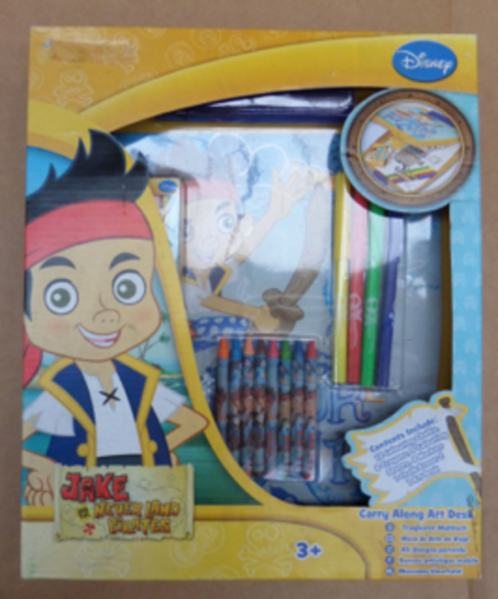 18 x Disney Jake and the Never Land Pirates Carry Along Art Desks. Brand new and Boxed. RRP £360!