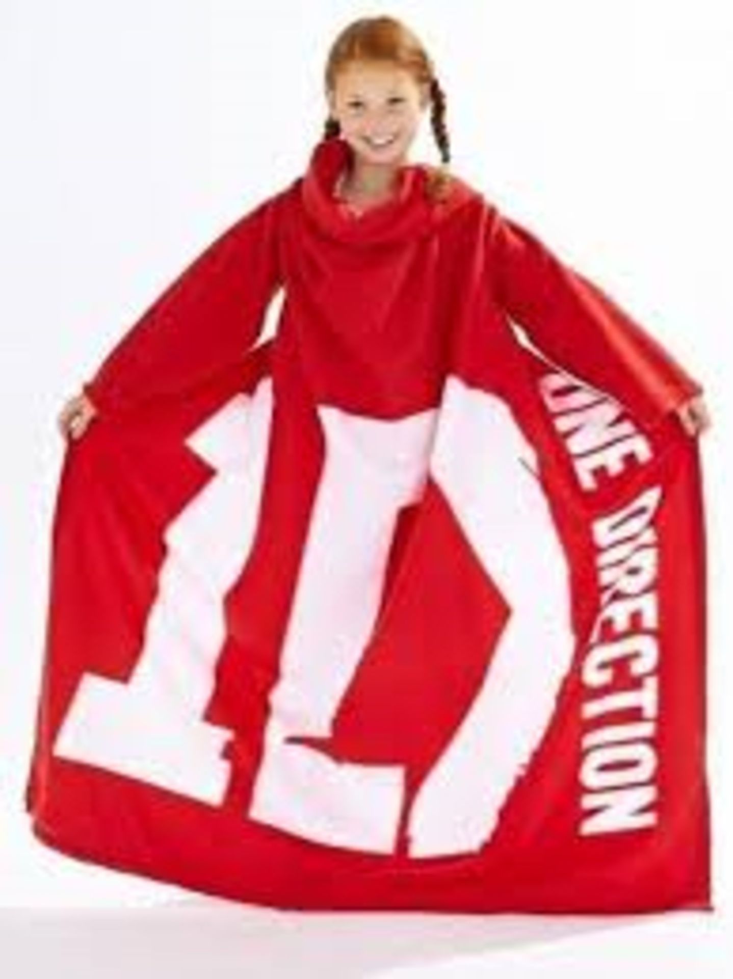 2 x One Direction Sleeved Fleece. 'Relax in comfort' 120cm x 140cm. High retail value. Brand new and