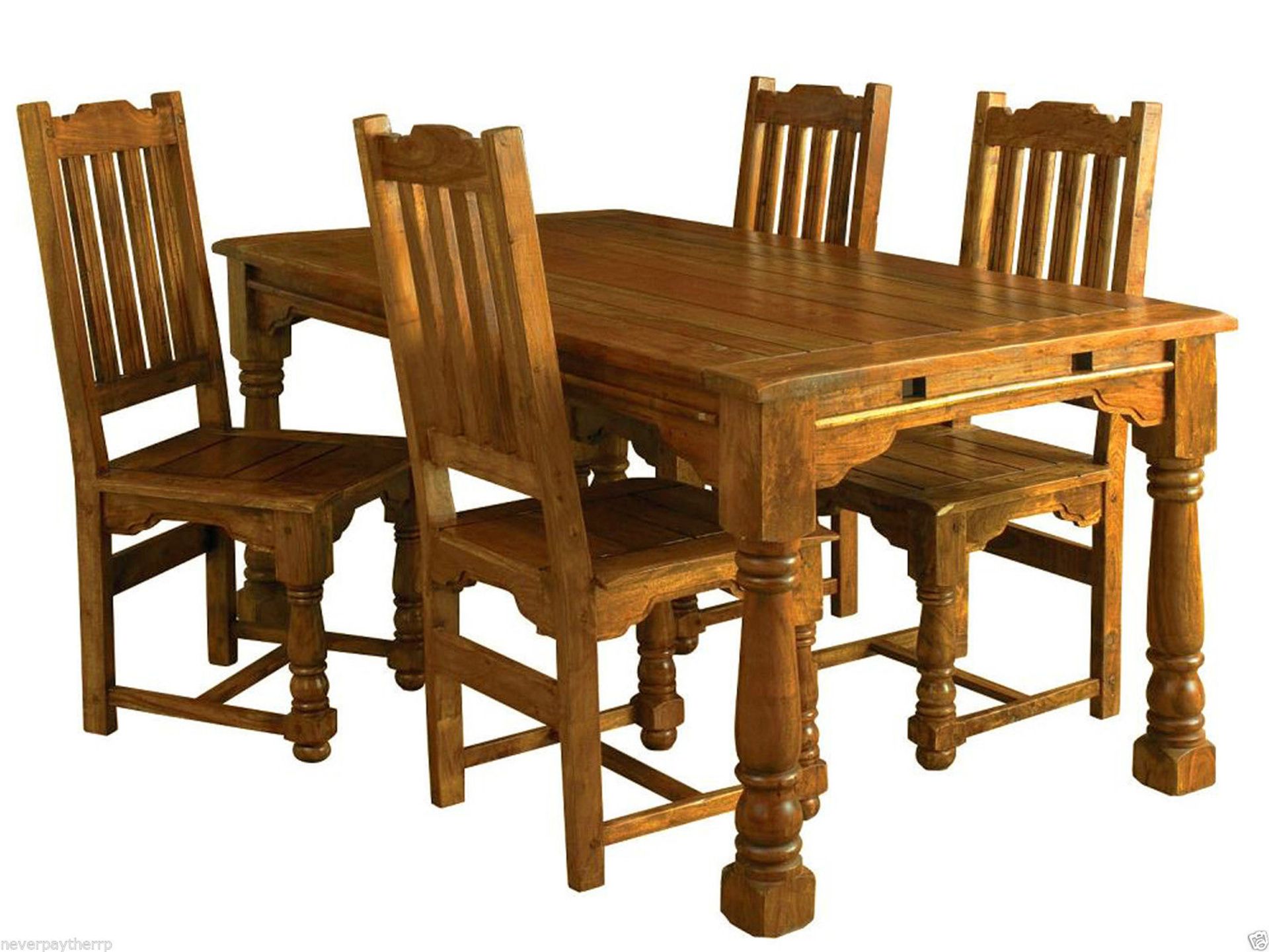 NEW Granary SET of 4 Dining Chairs, Solid Acacia Wood TPP008 RRP £77.20 each. New & boxed perfect